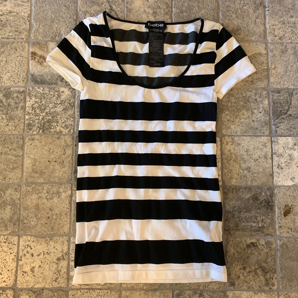 Bebe striped shirt